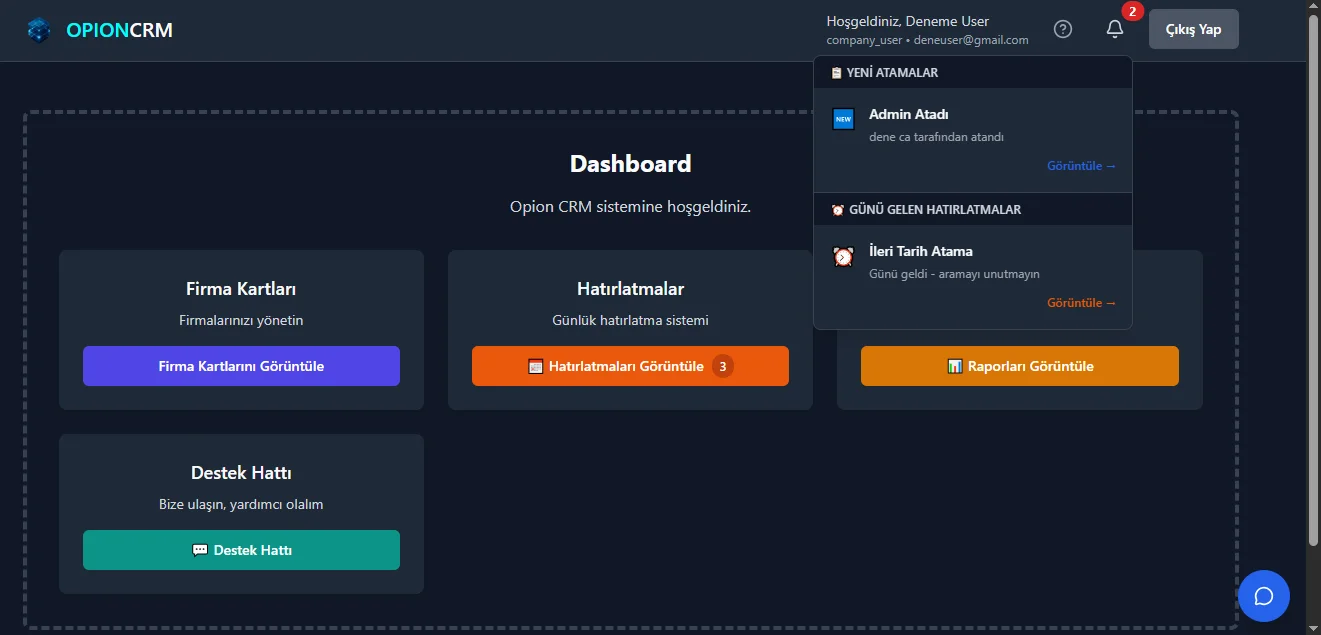 Gerçek Zamanlı Bildirimler screenshot